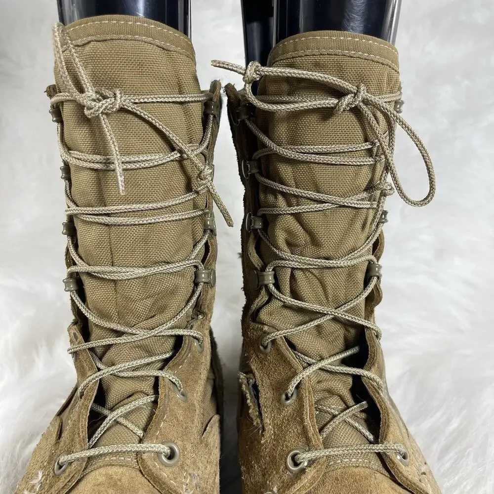 Belleville AFSTC 10.5 R Coyote Brown Steel Toe Combat Boots Vibram Made In USA